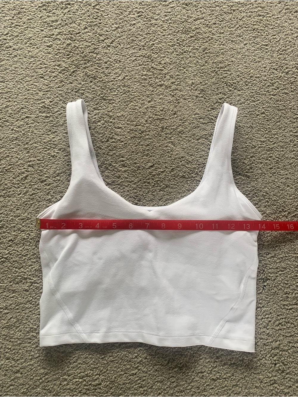Gilly Hicks Recharge White Active Crop Tank